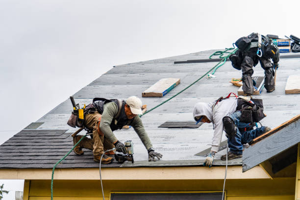 Professional Gutter Installation technician working in Mason, OH
